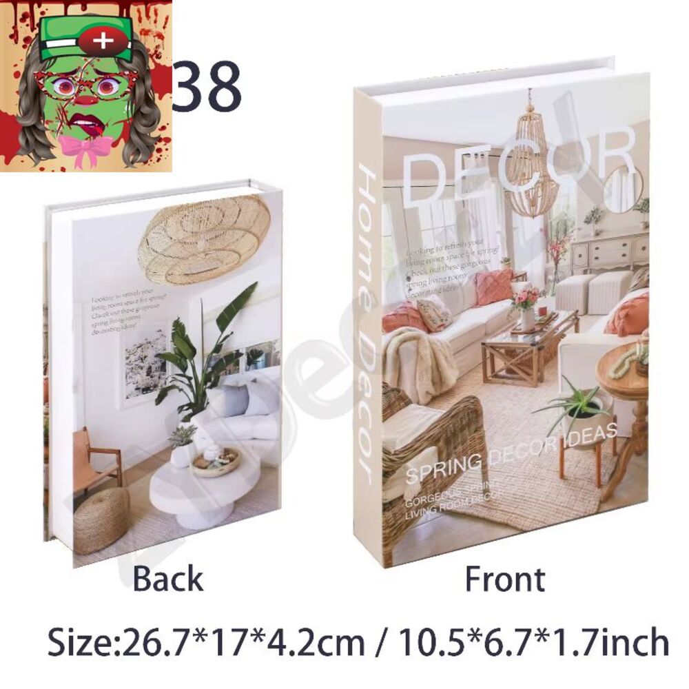 Interior Fake Book Cafe Desk Table Living Room Modern Home Decoration Ornaments